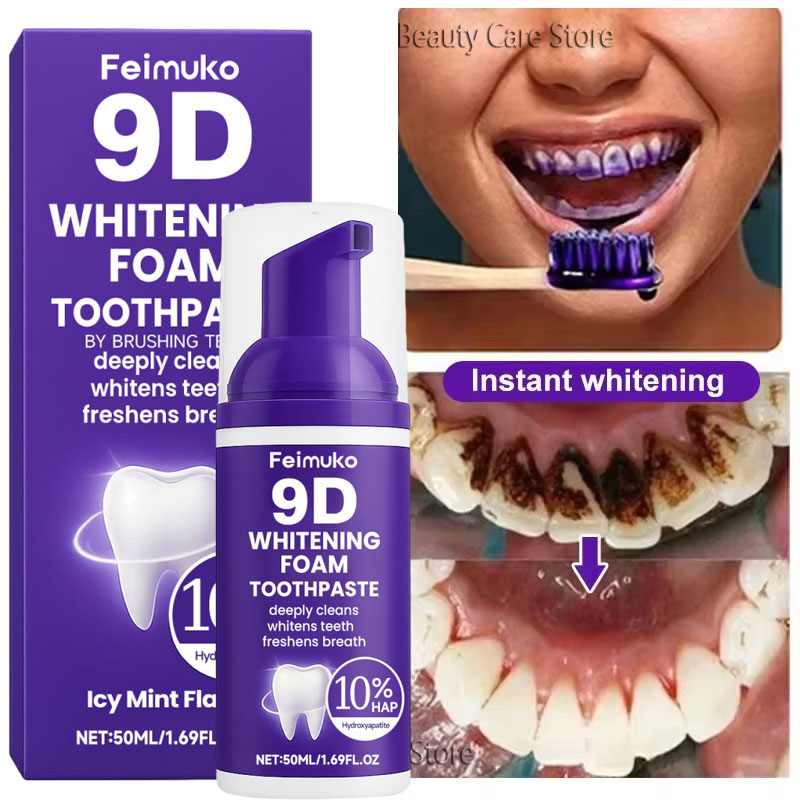 Teeth Whitening That Works - Mousse dentifrice blanchissante 9D Purple –