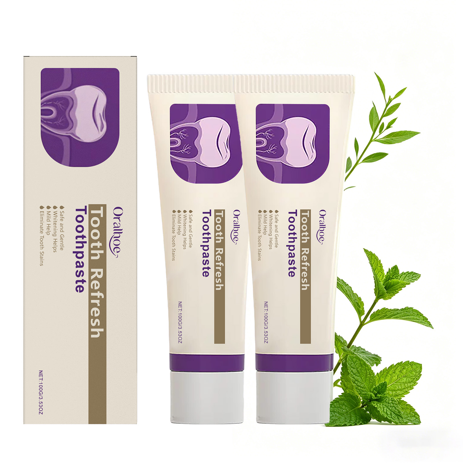 Teeth Whitening That Works - Dentifrice blanchissant à la menthe Tooth