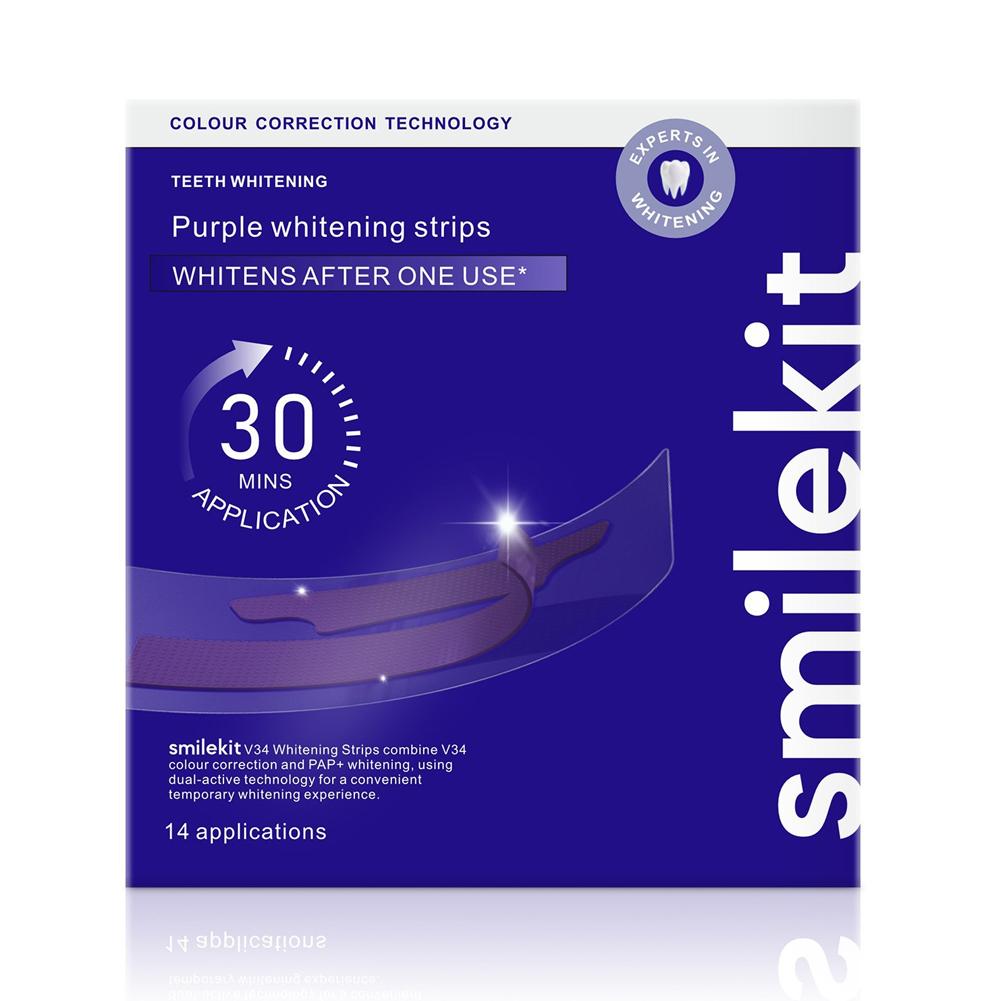 Teeth Whitening Quotes - ﻿ Bandes blanchissantes Smilekit violettes V34