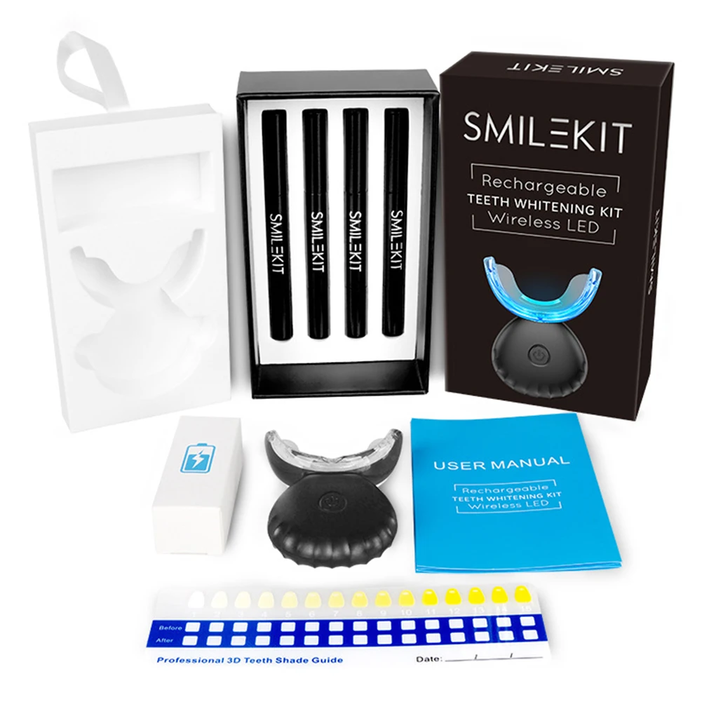 Teeth Whitening Bleaching Kit - Kit de blanchiment des dents dentaires