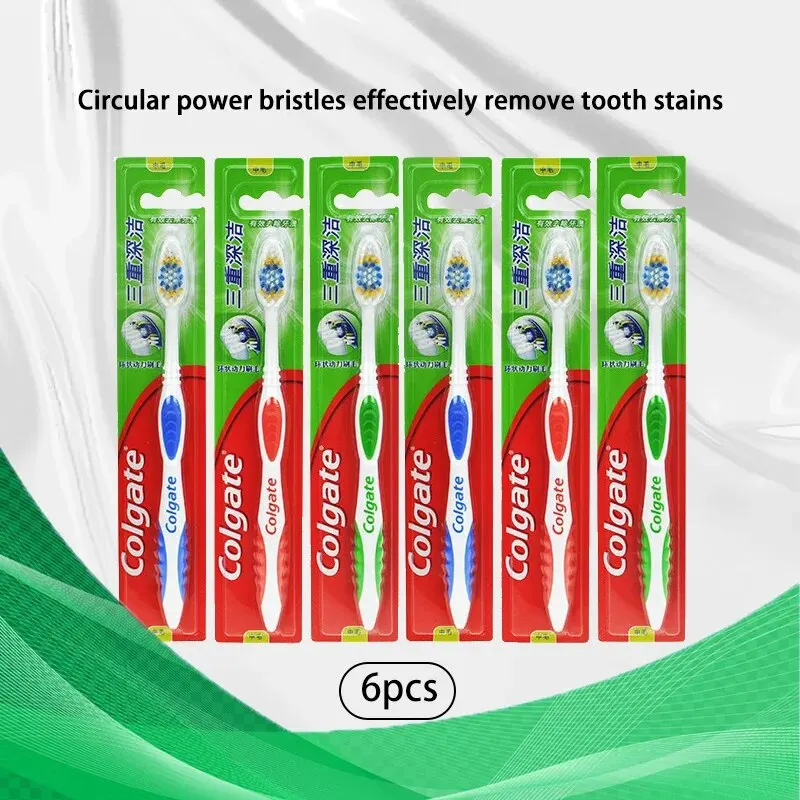 Colgate Whitening Teeth - Clogate 6 pièces adulte brosse à