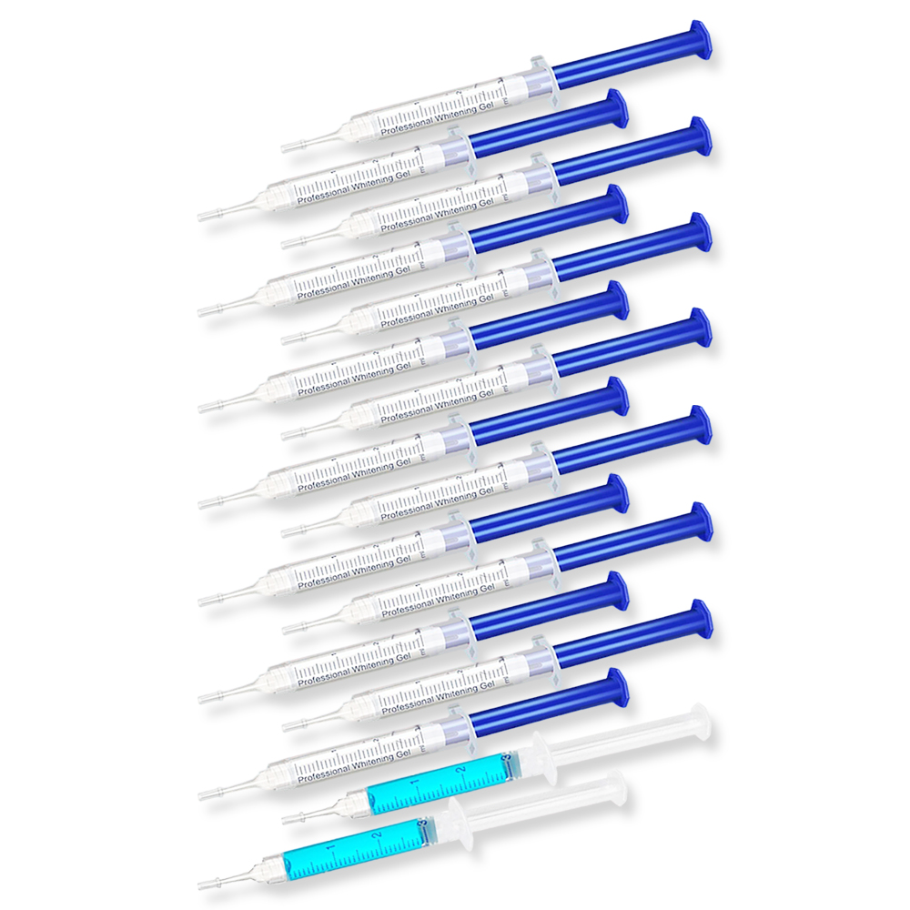 Teeth Whitening Bleaching Kit - Gel blanchissant pour les dents, saveur
