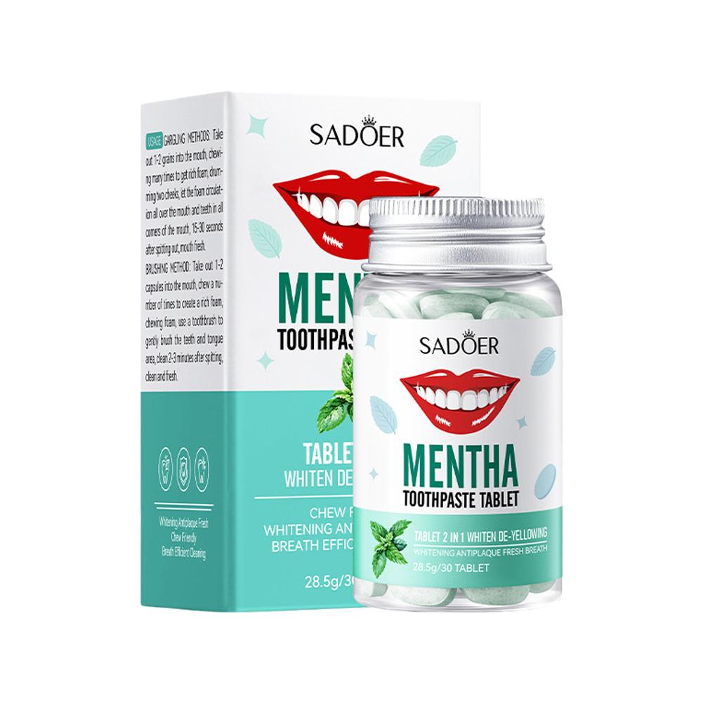 Teeth Whitening Remedies - Comprimés de dentifrice solides à la