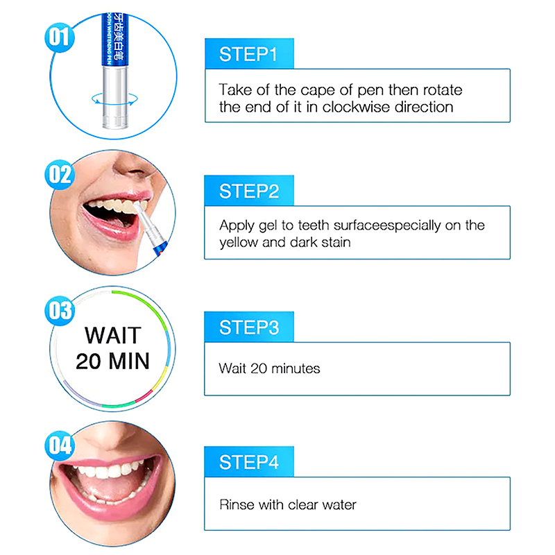 Stylo blanchissant pour les de - Teeth Whitening Bleaching Kit avis et prix