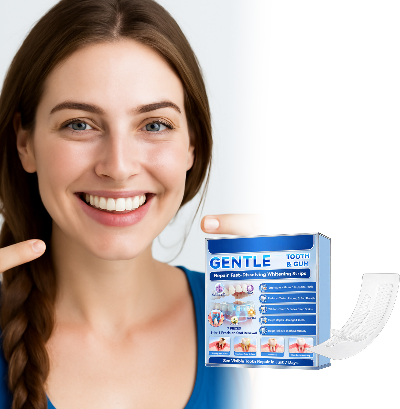 Bandes blanchissantes pour les - Teeth Whitening Strips avis et prix
