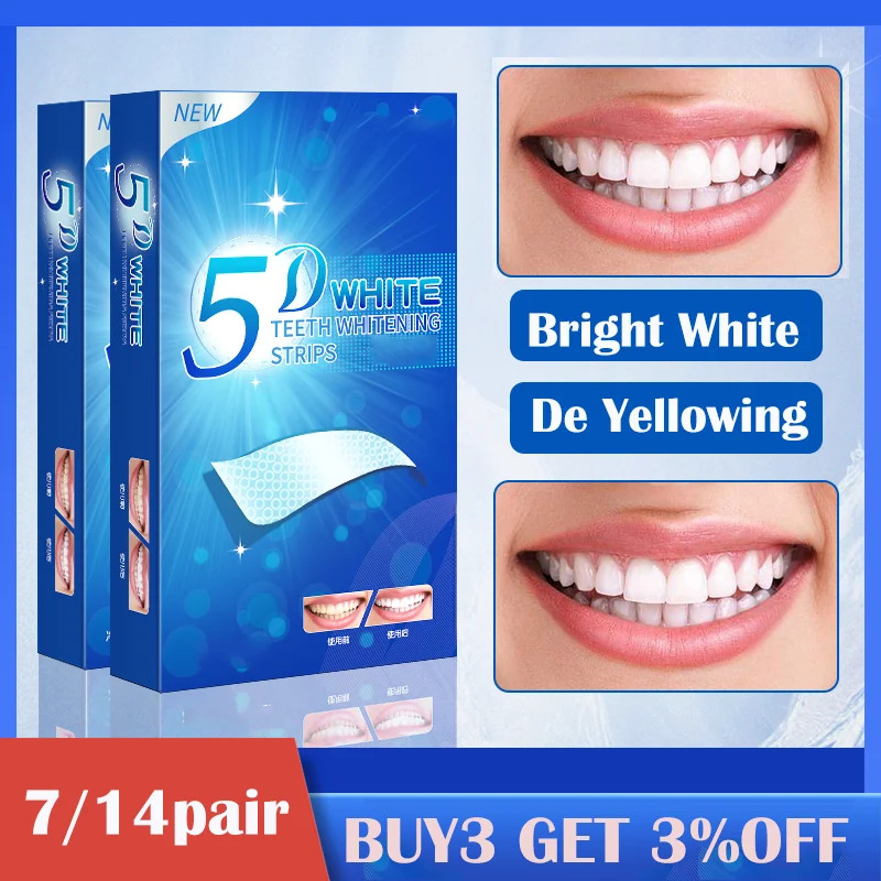 1/7/14 paires de bandes de bla - Teeth Whitening Bleaching Kit avis et prix