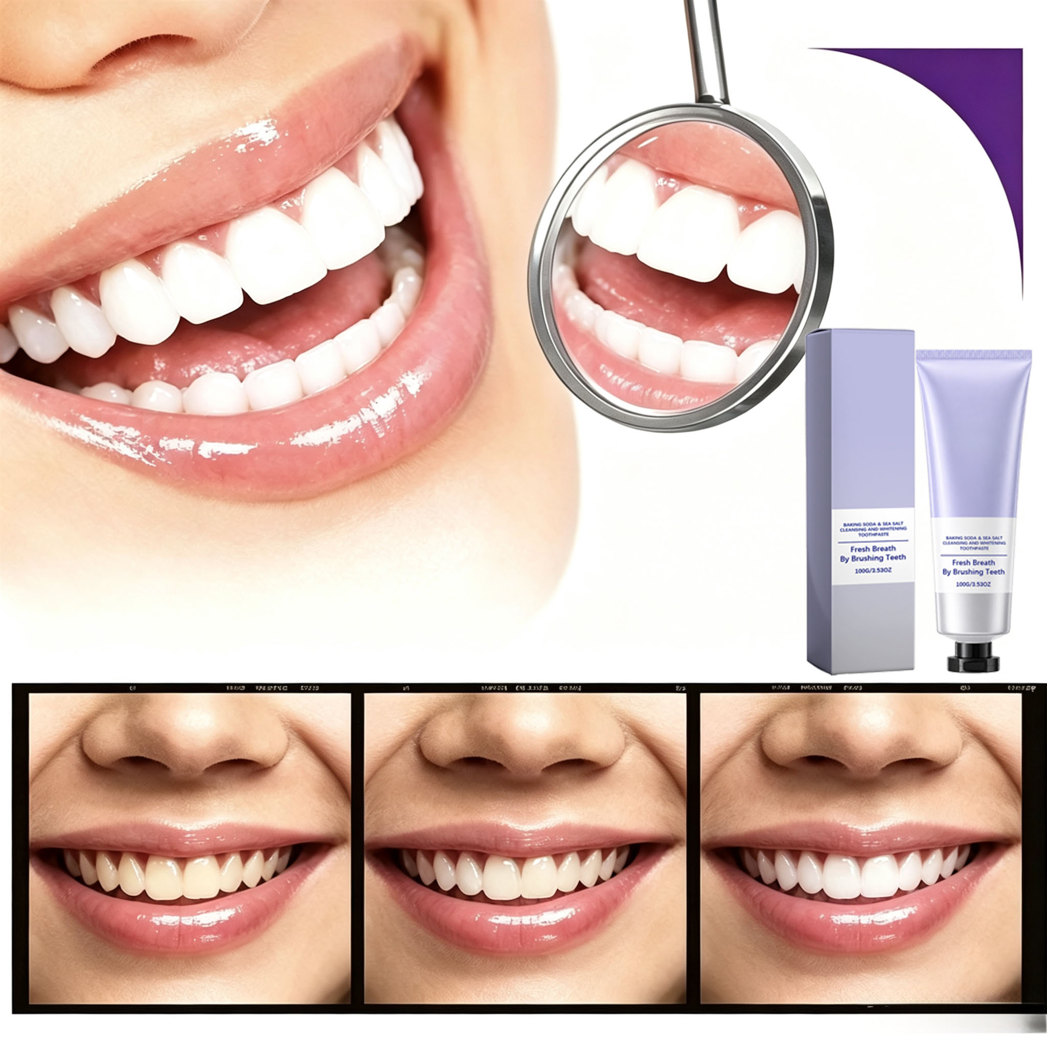 Dentifrice au bicarbonate de s - Teeth Whitening Baking Soda avis et prix