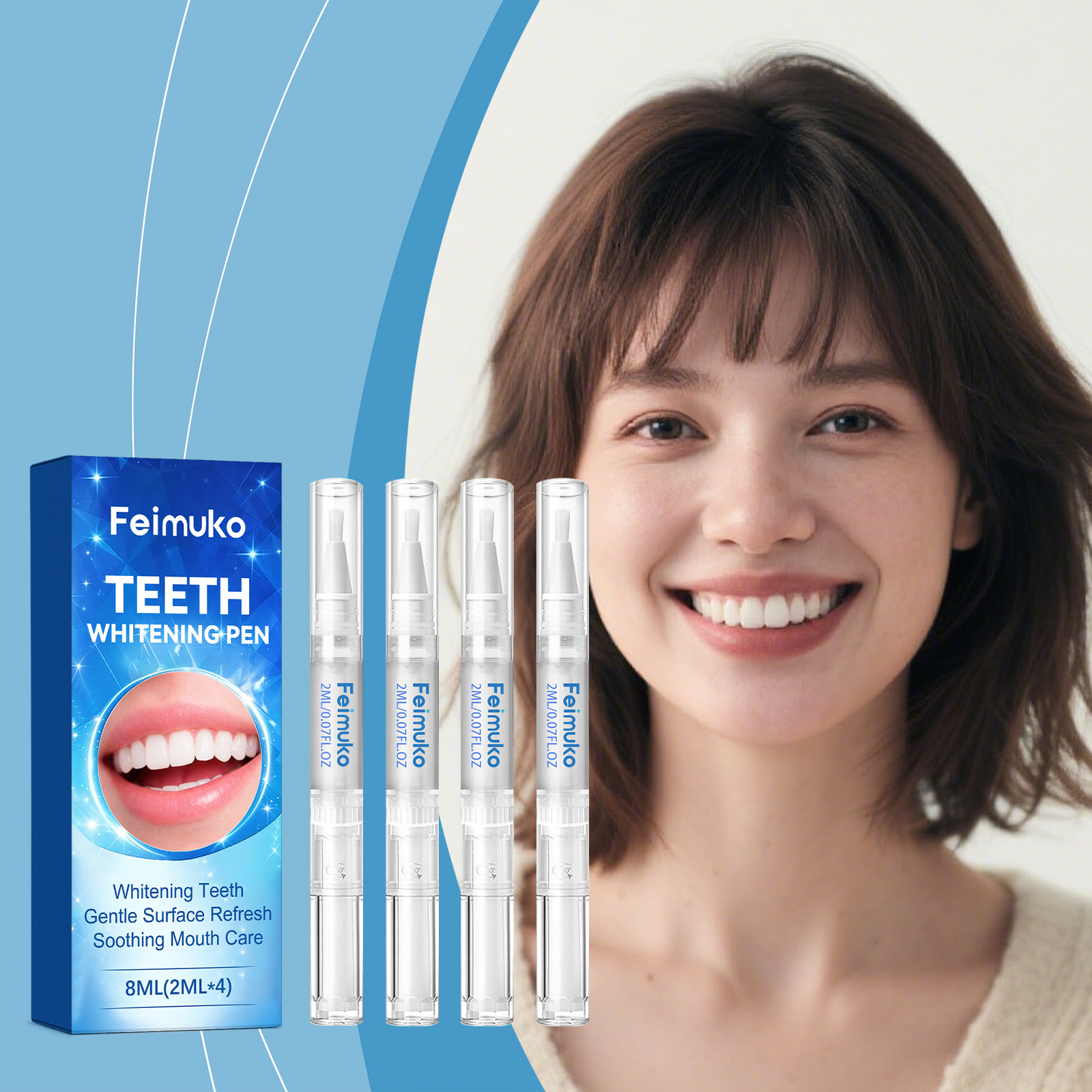 Kit de blanchiment dentaire 4- - Teeth Whitening Bleaching Kit avis et prix