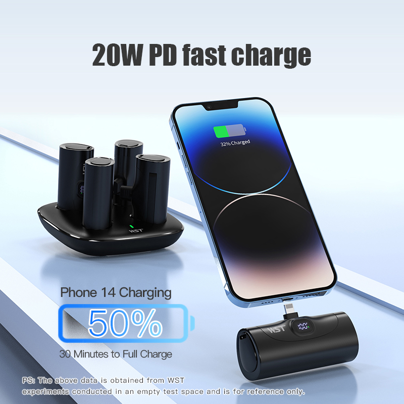 4 pièces Mini batterie externe - Led Mouth Tray avis et prix