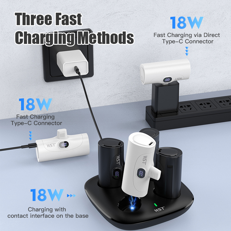 4 pièces Mini batterie externe - Led Mouth Tray avis et prix