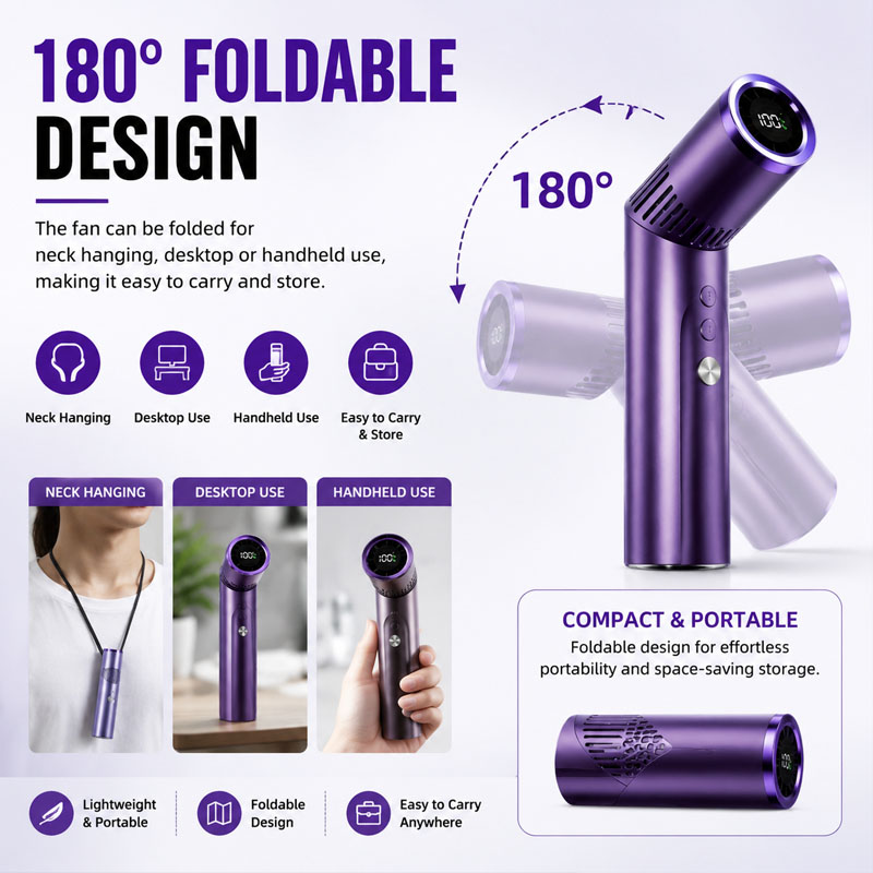 Ventilateur portable pliable d - Led Mouth Tray avis et prix